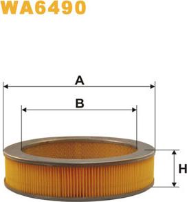 WIX Filters WA6490 - Gaisa filtrs ps1.lv