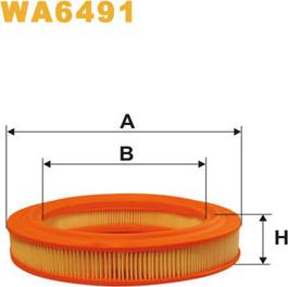 WIX Filters WA6491 - Gaisa filtrs ps1.lv