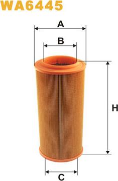 WIX Filters WA6445 - Gaisa filtrs ps1.lv