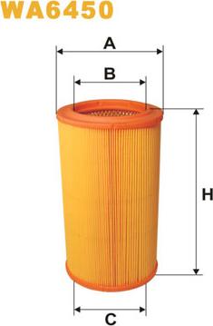 WIX Filters WA6450 - Gaisa filtrs ps1.lv