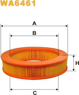 WIX Filters WA6461 - Gaisa filtrs ps1.lv