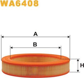 WIX Filters WA6408 - Gaisa filtrs ps1.lv