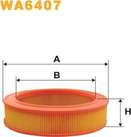 WIX Filters WA6407 - Gaisa filtrs ps1.lv