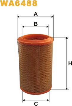 WIX Filters WA6488 - Gaisa filtrs ps1.lv