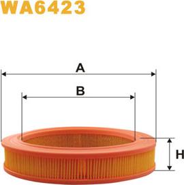 WIX Filters WA6423 - Gaisa filtrs ps1.lv