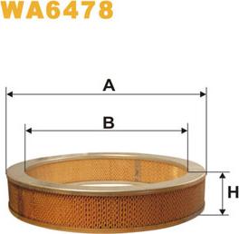 WIX Filters WA6478 - Gaisa filtrs ps1.lv