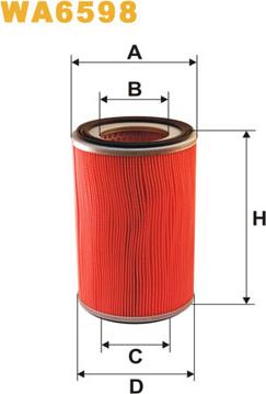 WIX Filters WA6598 - Gaisa filtrs ps1.lv