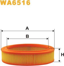 WIX Filters WA6516 - Gaisa filtrs ps1.lv