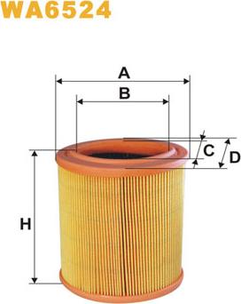 WIX Filters WA6524 - Gaisa filtrs ps1.lv