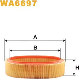 WIX Filters WA6697 - Gaisa filtrs ps1.lv