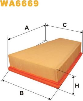 WIX Filters WA6669 - Gaisa filtrs ps1.lv