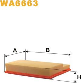 WIX Filters WA6663 - Gaisa filtrs ps1.lv