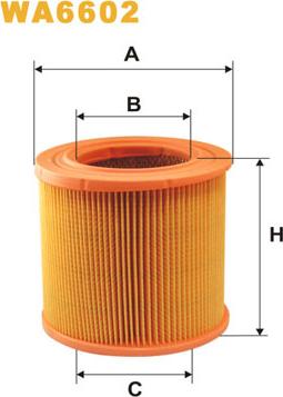 WIX Filters WA6602 - Gaisa filtrs ps1.lv