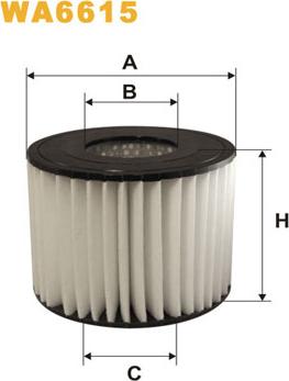 WIX Filters WA6615 - Gaisa filtrs ps1.lv