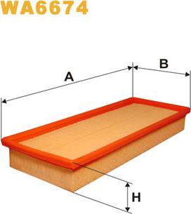 WIX Filters WA6674 - Gaisa filtrs ps1.lv