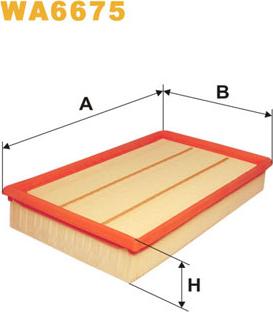 WIX Filters WA6675 - Gaisa filtrs ps1.lv