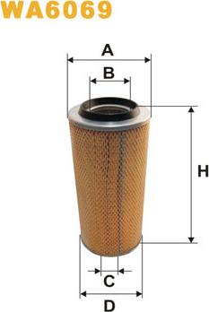 WIX Filters WA6069 - Gaisa filtrs ps1.lv