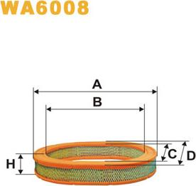 WIX Filters WA6008 - Gaisa filtrs ps1.lv