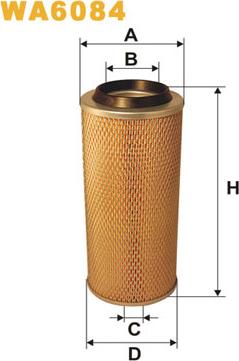 WIX Filters WA6084 - Gaisa filtrs ps1.lv