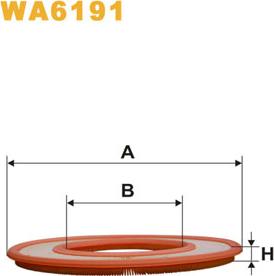 WIX Filters WA6191 - Gaisa filtrs ps1.lv