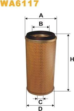 WIX Filters WA6117 - Gaisa filtrs ps1.lv