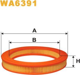 WIX Filters WA6391 - Gaisa filtrs ps1.lv