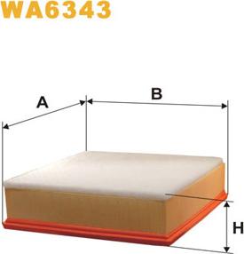 WIX Filters WA6343 - Gaisa filtrs ps1.lv