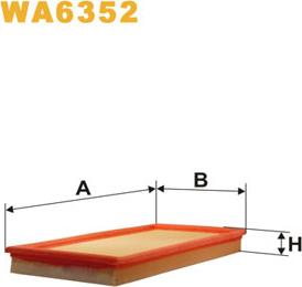 WIX Filters WA6352 - Gaisa filtrs ps1.lv