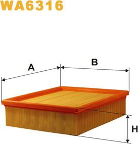 WIX Filters WA6316 - Gaisa filtrs ps1.lv