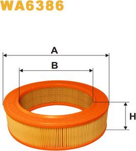 WIX Filters WA6386 - Gaisa filtrs ps1.lv