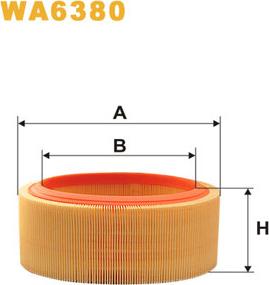 WIX Filters WA6380 - Gaisa filtrs ps1.lv