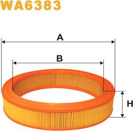 WIX Filters WA6383 - Gaisa filtrs ps1.lv