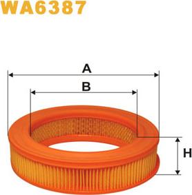 WIX Filters WA6387 - Gaisa filtrs ps1.lv