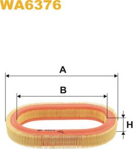 WIX Filters WA6376 - Gaisa filtrs ps1.lv