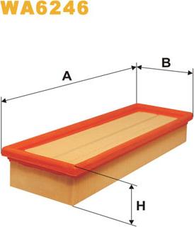 WIX Filters WA6246 - Gaisa filtrs ps1.lv
