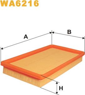 WIX Filters WA6216 - Gaisa filtrs ps1.lv