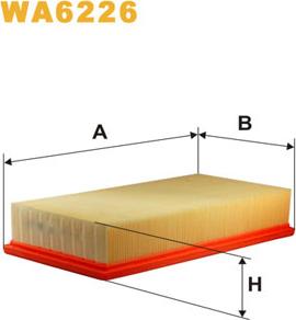 WIX Filters WA6226 - Gaisa filtrs ps1.lv