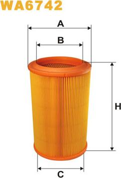 WIX Filters WA6742 - Gaisa filtrs ps1.lv