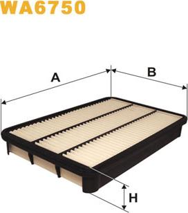 WIX Filters WA6750 - Gaisa filtrs ps1.lv