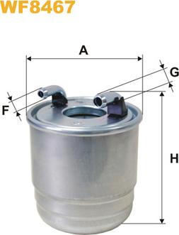 WIX Filters WF8467 - Degvielas filtrs ps1.lv