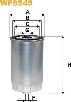 WIX Filters WF8545 - Degvielas filtrs ps1.lv