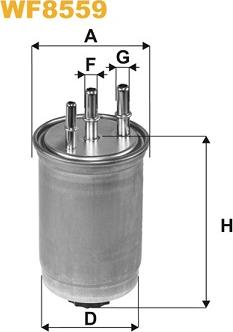 WIX Filters WF8569 - Degvielas filtrs ps1.lv