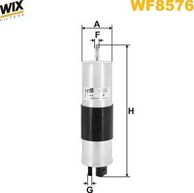 WIX Filters WF8576 - Degvielas filtrs ps1.lv