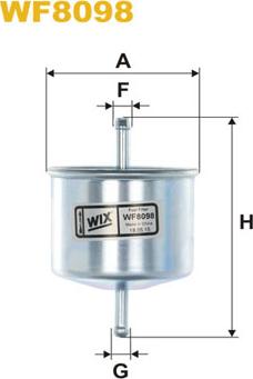 WIX Filters WF8098 - Degvielas filtrs ps1.lv