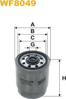 WIX Filters WF8049 - Degvielas filtrs ps1.lv