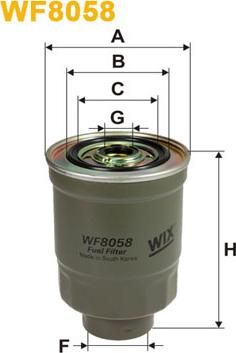 WIX Filters WF8058 - Degvielas filtrs ps1.lv