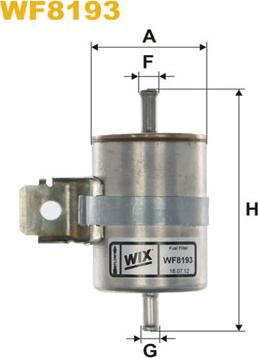 WIX Filters WF8193 - Degvielas filtrs ps1.lv