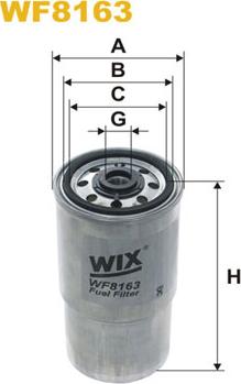 WIX Filters WF8163 - Degvielas filtrs ps1.lv