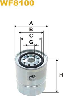 WIX Filters WF8100 - Degvielas filtrs ps1.lv