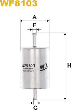 WIX Filters WF8103 - Degvielas filtrs ps1.lv